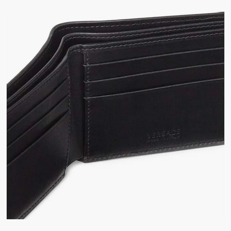 Versace La Greca Signature Wallet Black/grey