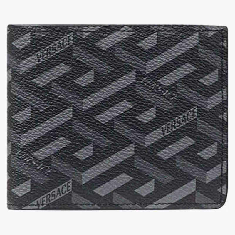 Versace La Greca Signature Wallet Black/grey