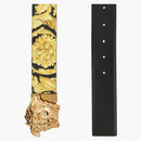 Versace La Medusa Reversible Leather Belt Gold-Tone Black