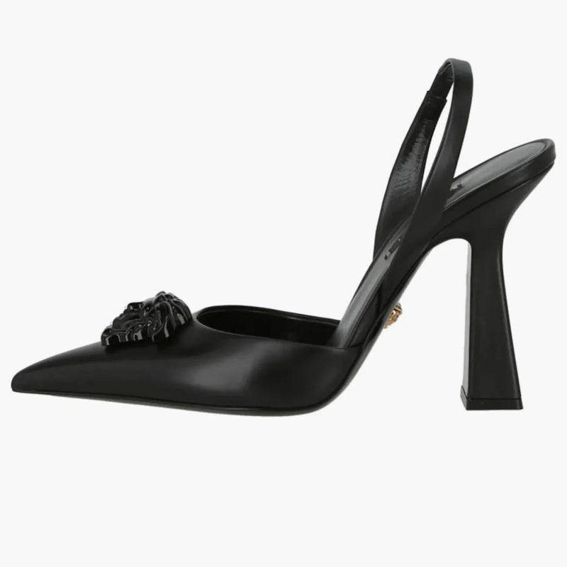 Versace La Medusa Slingback Pumps Black Black (Women's)