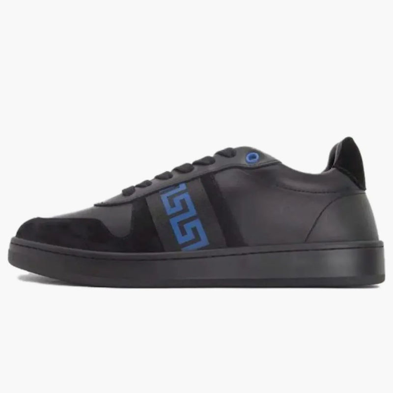 Versace kůže Low Horní teniska černá modrá