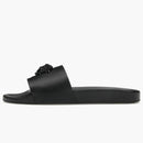 Versace Leather Slides La Medusa Black