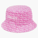 Versace Logo Print Bucket has Pink