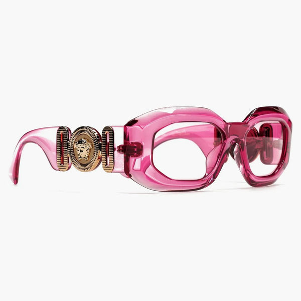 Versace Maxi Medusa Biggie Okulary przeciwsłoneczne przezroczyste różowe (VE4425U-542184)