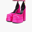Versace Medusa Aevitas 155mm Platform Pumps Deep Fuschia