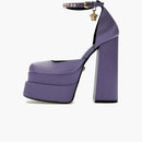 Versace Medusa Aevitas 155mm Platform Pumps Lilac Satin