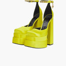 Versace Medusa Aevitas 155mm Platform Pumps Yellow Satin