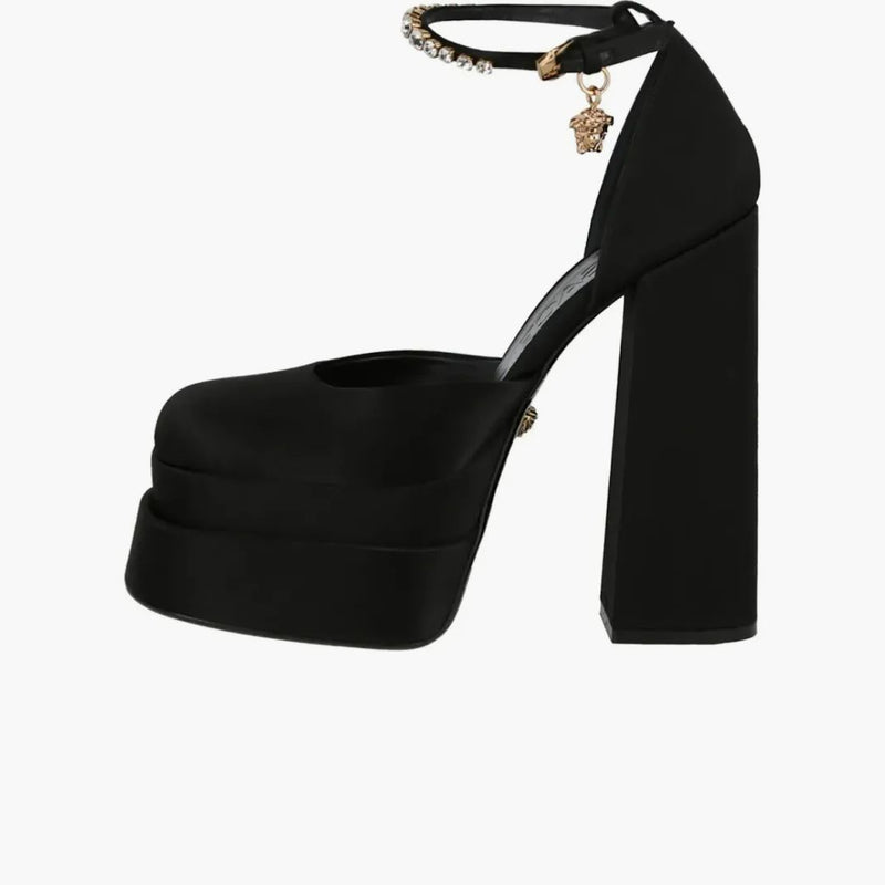 Versace Medusa Aevitas Platform Pumps Black (Women's)