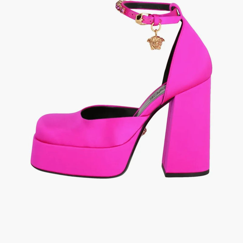 Versace Medusa Aevitas Satin Pumps Bright Pink (kobiety)