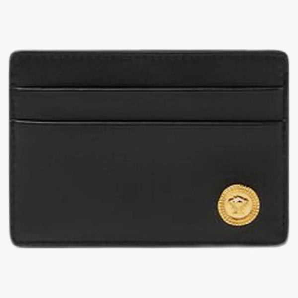 Versace Medusa Biggie (4 Card Slot 1 Cash Compartments) Card Holder Black/Gold