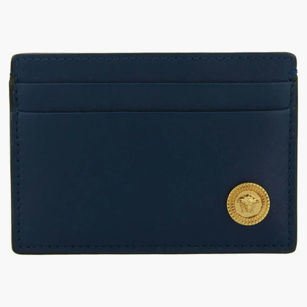 Versace Medusa Biggie Card Holder Navy/Gold