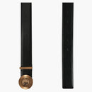 Versace Medusa biggie cinghia in pelle nera/oro