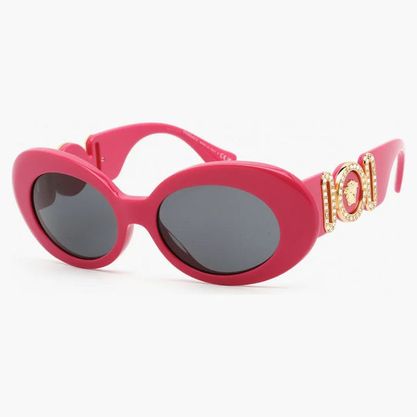 Versace Medusa Biggie Owalne okulary przeciwsłoneczne gorące różowe (VE4426BU-536787)