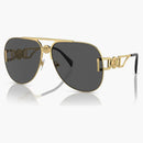 Versace Medusa Biggie Pilot Sunglasses Dark Gray/Gold (VE2255)
