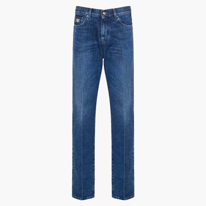 Versace Medusa Biggie raka ben jeans blå