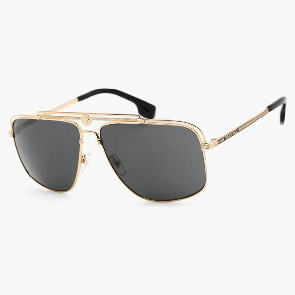 Versace Medusa Focusses Gold/ciemnoszare (VE2242-100287)