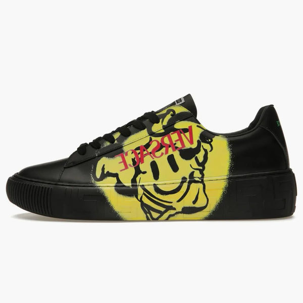 Versace Medusa Greca Low Uśmiechnięta Medusa czarny zielony róż