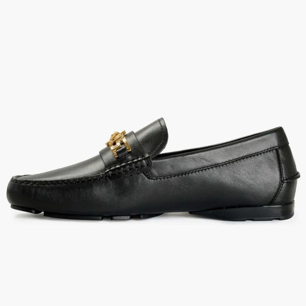 Versace Medusa Leather Loafer Black