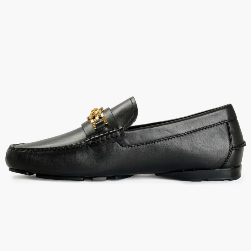 Versace Medusa Leather Loafer Black