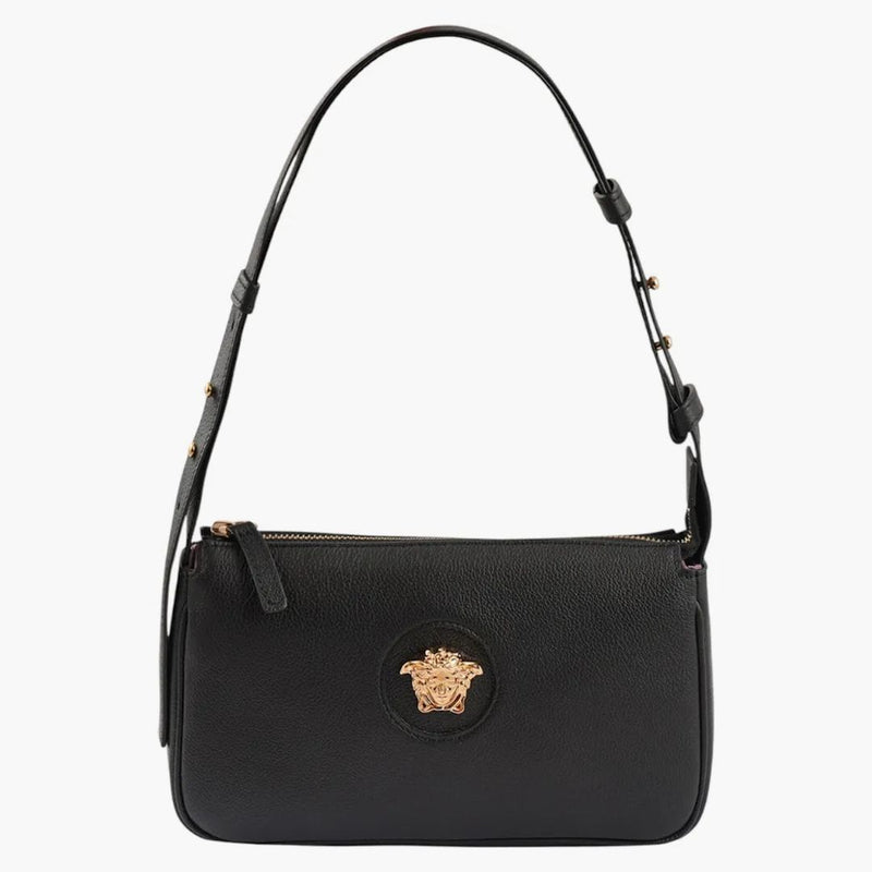 Versace Medusa logo hobo axelväska svart