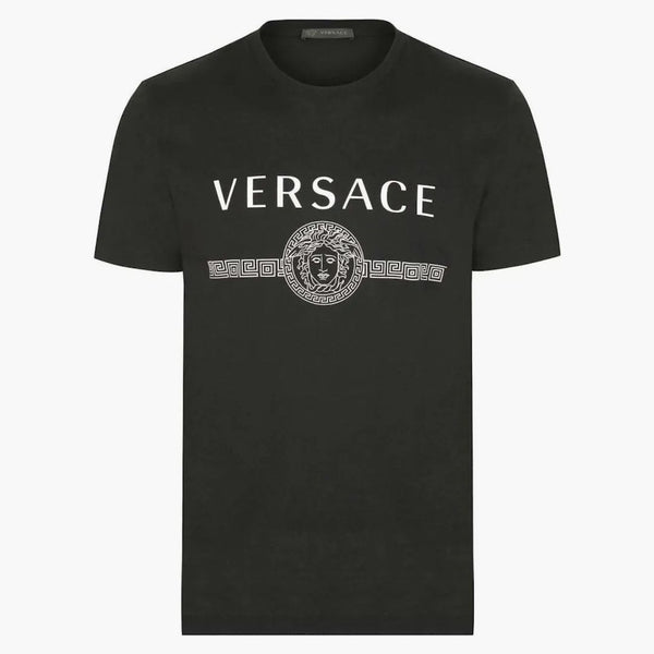 Logo Versace Medusa T-shirt czarny