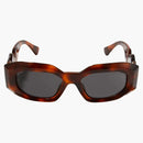 Versace Medusa Oval Sunglasses Black/tortoise (4424-u)