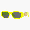 Versace Oval Sunglasses Yellow Fluorescent (0VE4361 532187)