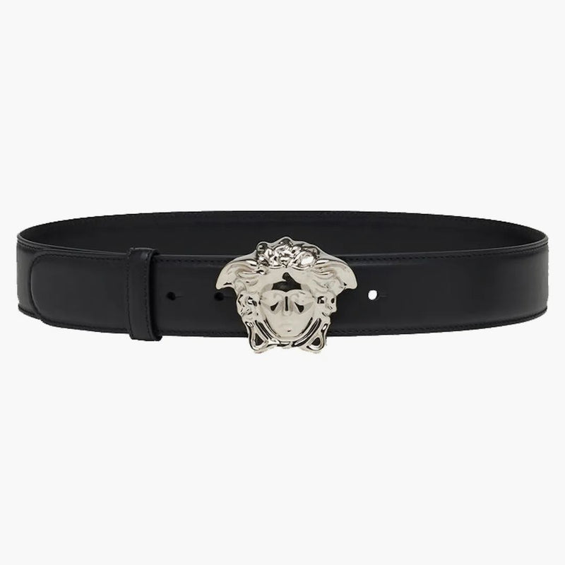 Versace palazzo cintura in pelle nera