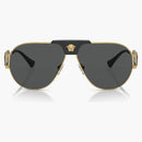 Versace Pilot Sunglasses Gold/Dark Gray (VE2252)