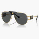 Versace Pilot Sunglasses Gold/Dark Gray (VE2252)