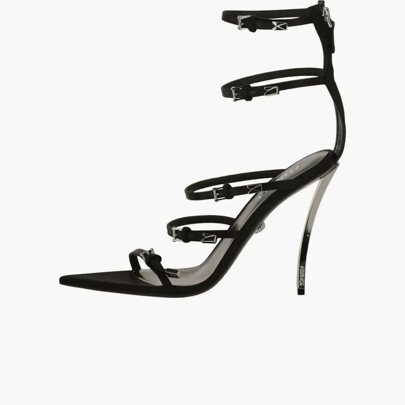 Versace Pin-point Sandals Black (women's)