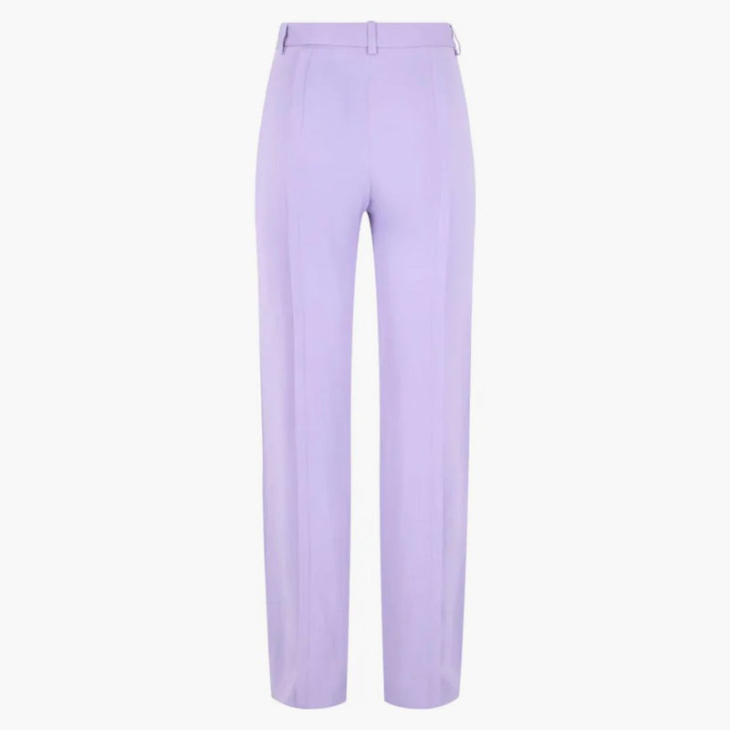 Versace Pleated Wide Leg Pants Purple