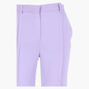 Versace Pleated Wide Leg Pants Purple