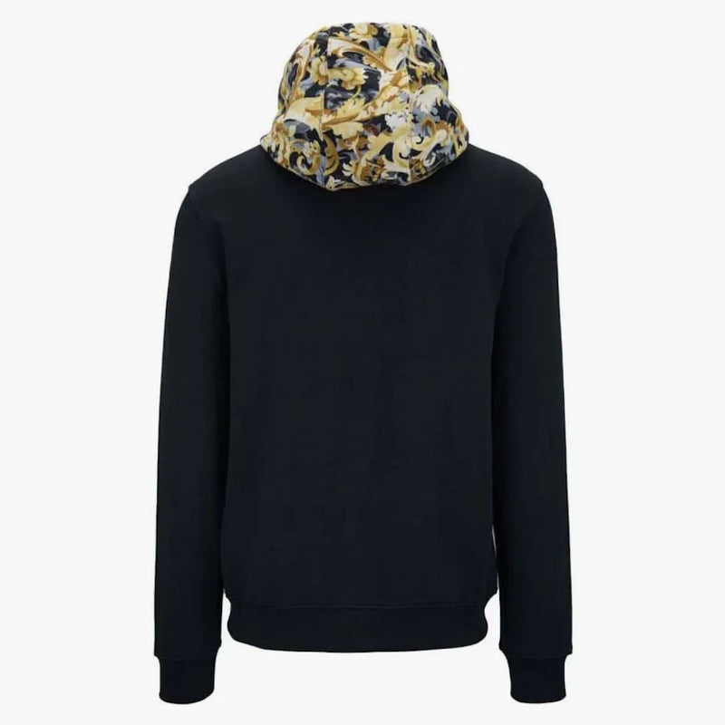 Versace Printed Hood Sweatshirt Black/yellow