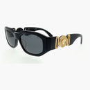 Gafas de sol rectangulares de Versace Negro (0Ve4361F GB1/87)
