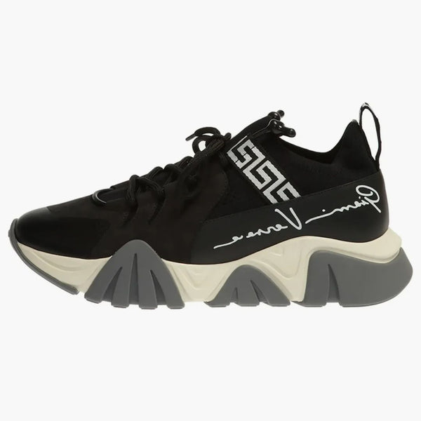 Versace Squalo Pletení černá bílá šedá