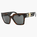 Versace Square Sunglasses Havana/Dark Gray (VE4458-542987)