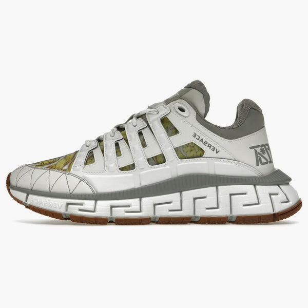 Versace Trigeca White Grey Barocco Print
