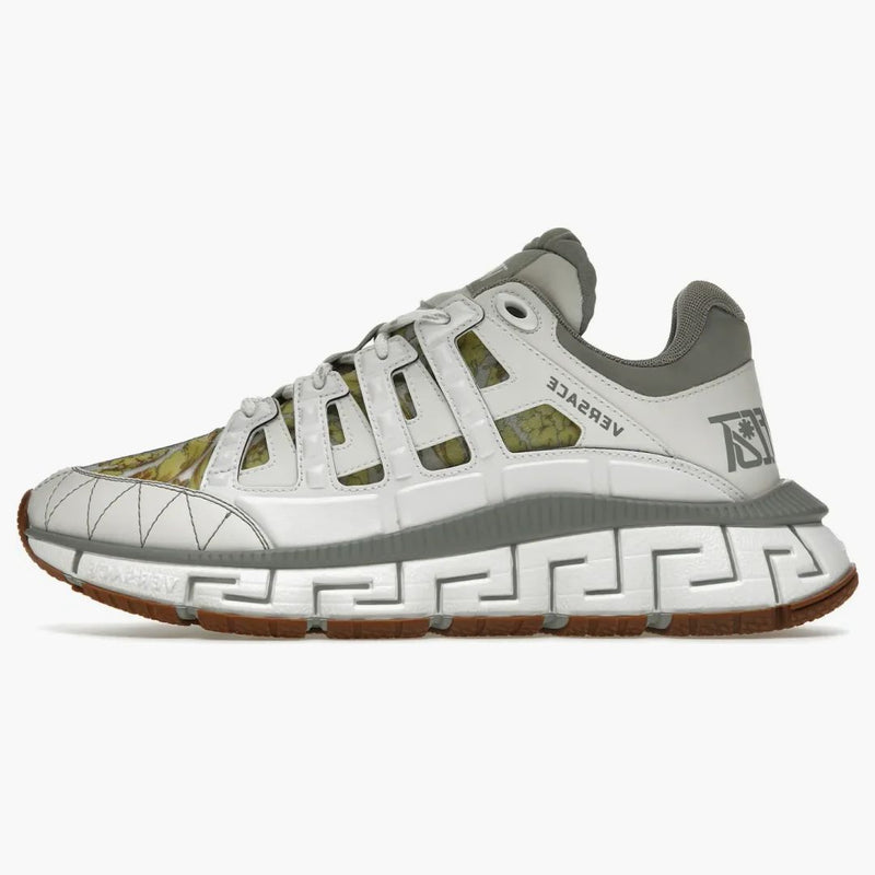 Versace Trigeca White Grey Barocco Print