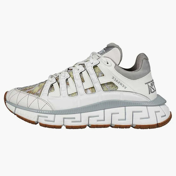 Versace Trigeca White Grey Barocco Print (kobiety)