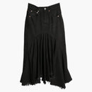 Vetements denim Midi Skirt Black