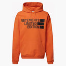 Vetements logo impresa imprima sudadera con capucha de gran tamaño