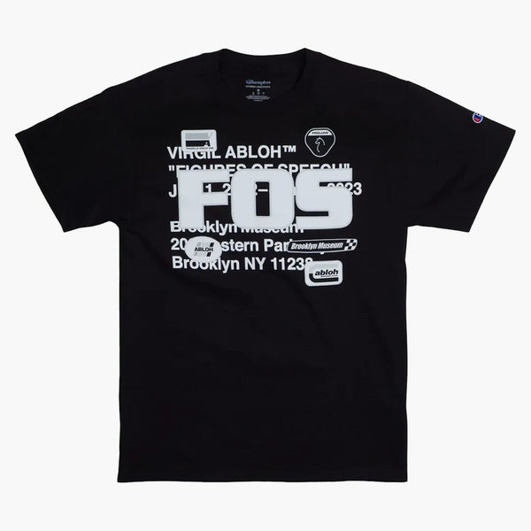 Virgil Abloh Brooklyn Museum Fos Abloh BKM T-shirt Black