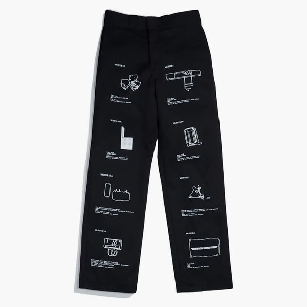 Virgil Abloh Brooklyn Museum FOS Registration Pants Pants Black
