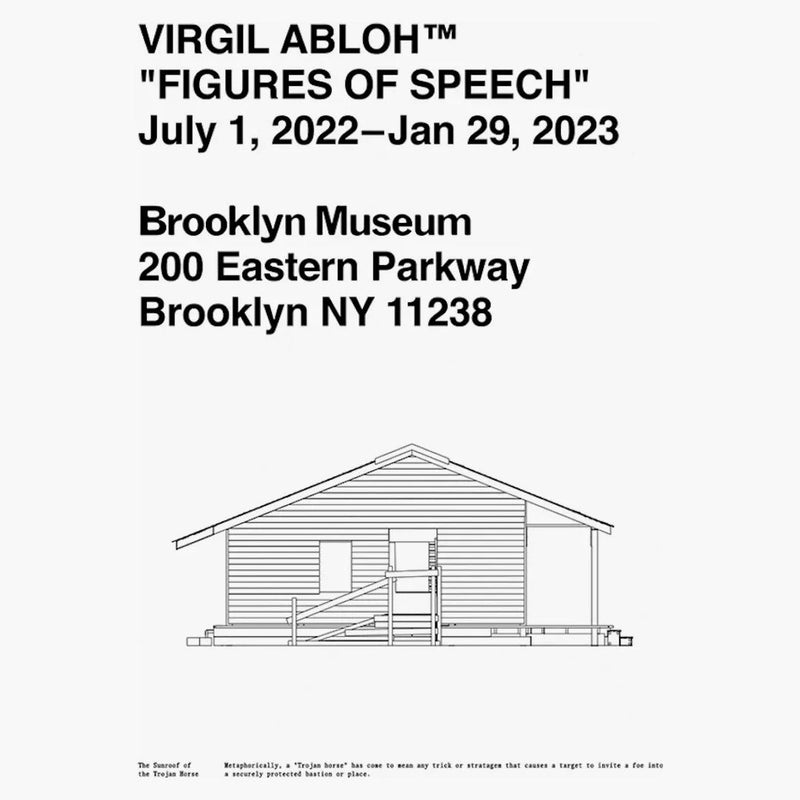 Virgil Abloh X Brooklyn Museum "Figures of Speech" Poster