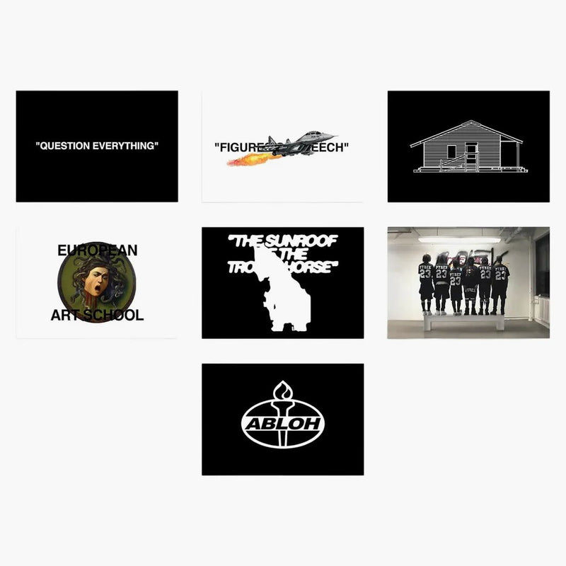 Virgil Abloh X Brooklyn Museum "Figures of Speech" Postcard Book Set of 7
