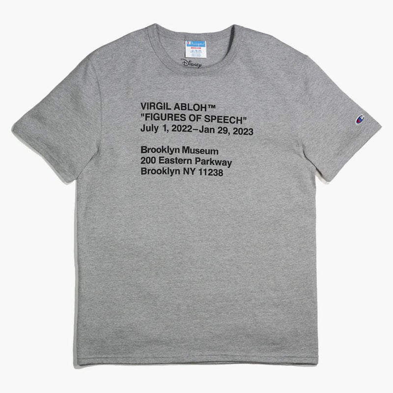 Virgil Abloh X Disney X Brooklyn Museum Mickey Mouse Tea Gray
