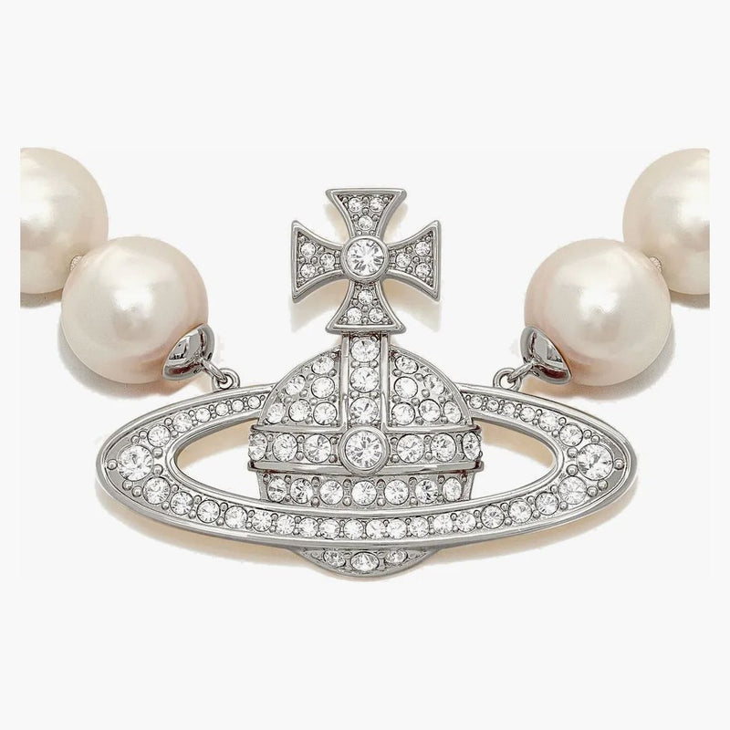 Vivienne Westwood Choker Neysa Pearl Silver