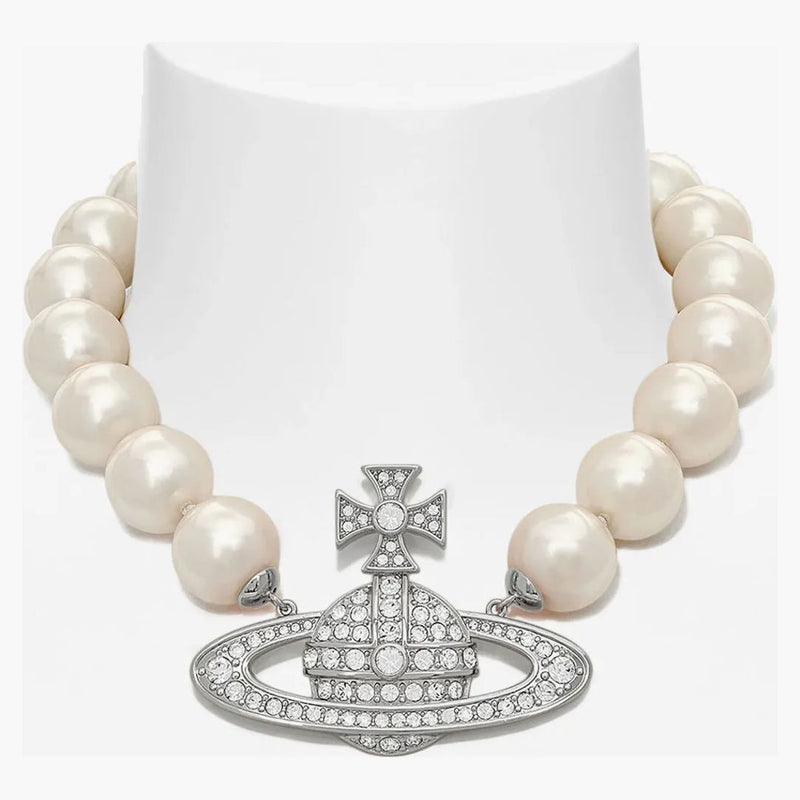 Vivienne Westwood Choker Neysa Pearl Silver