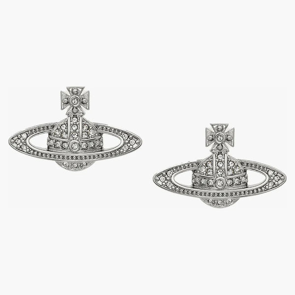 Vivienne Westwood Earrings Mini Bas Relief Silver
